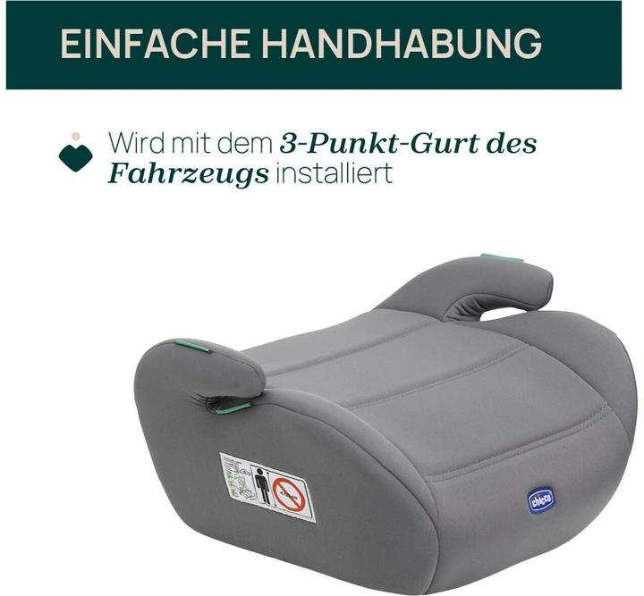 Produktbild Chicco Sitzerhöhung Quasar i-Size Grey (Kindersitzerhöhung, ECE R129/i-Size Norm)