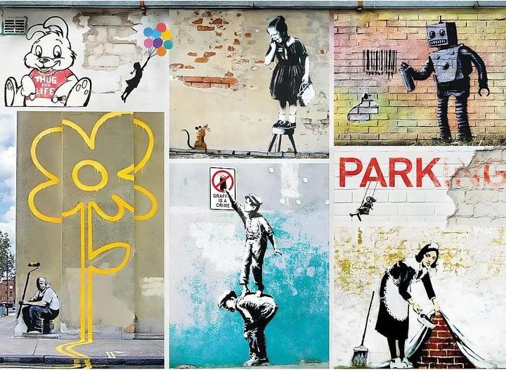 Actual product image Eurographics Banksy Kunst (1000 pieces)