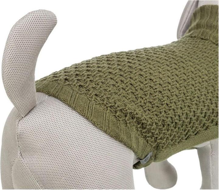 Actual product image Trixie Norwood pullover, XXS: 18 cm, olive green (XXS, Dog jumper)