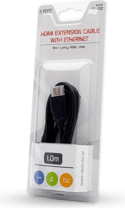 Actual product image Savio CL-132 HDMI Cable HDMI Type A (Standard) (1 m)