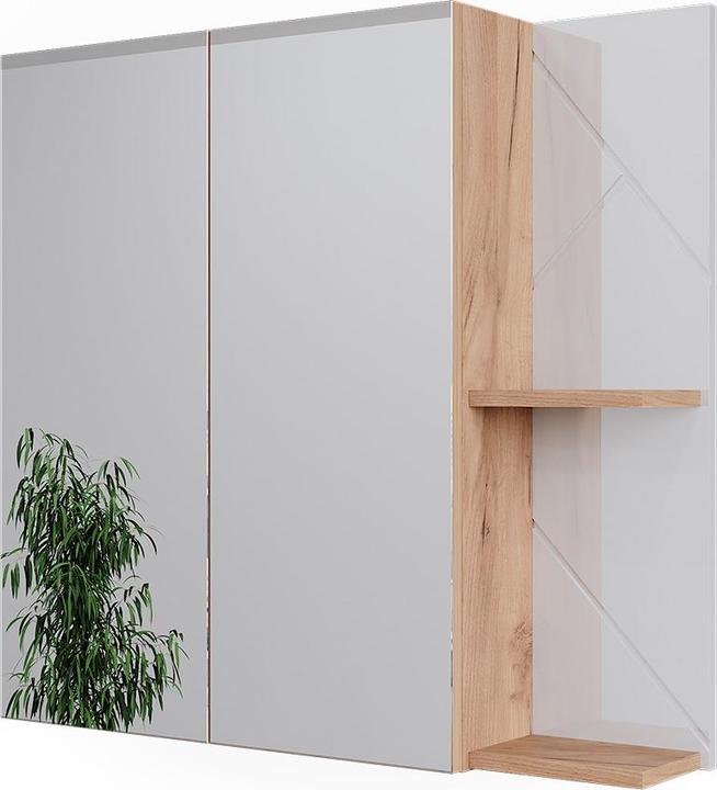 Goldkraft Eiche, Weiss Hochglanz