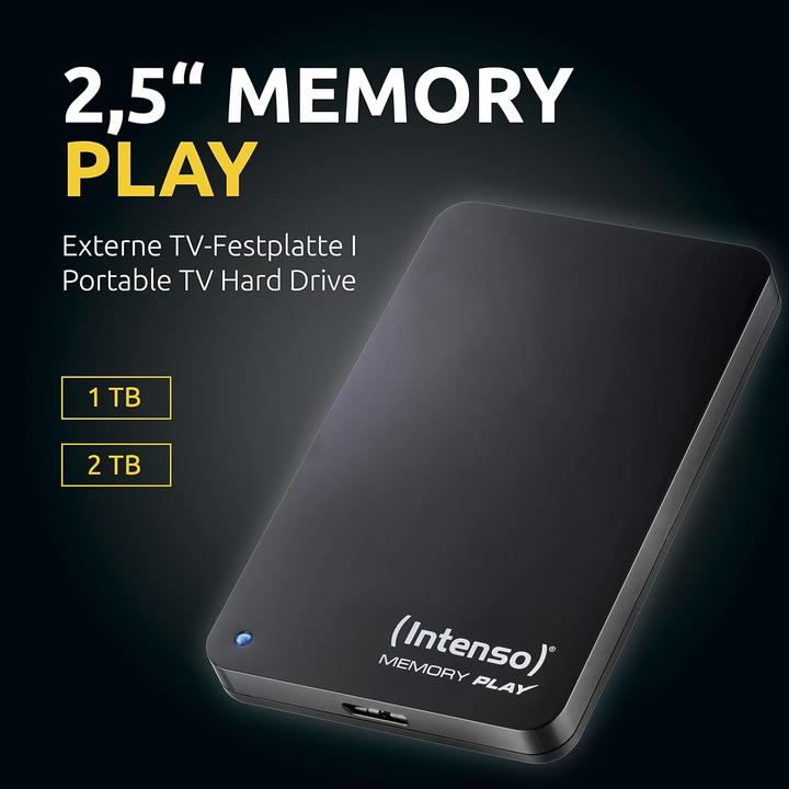 Image du produit Intenso Memory Play - Disque dur de la télévision (1 To)