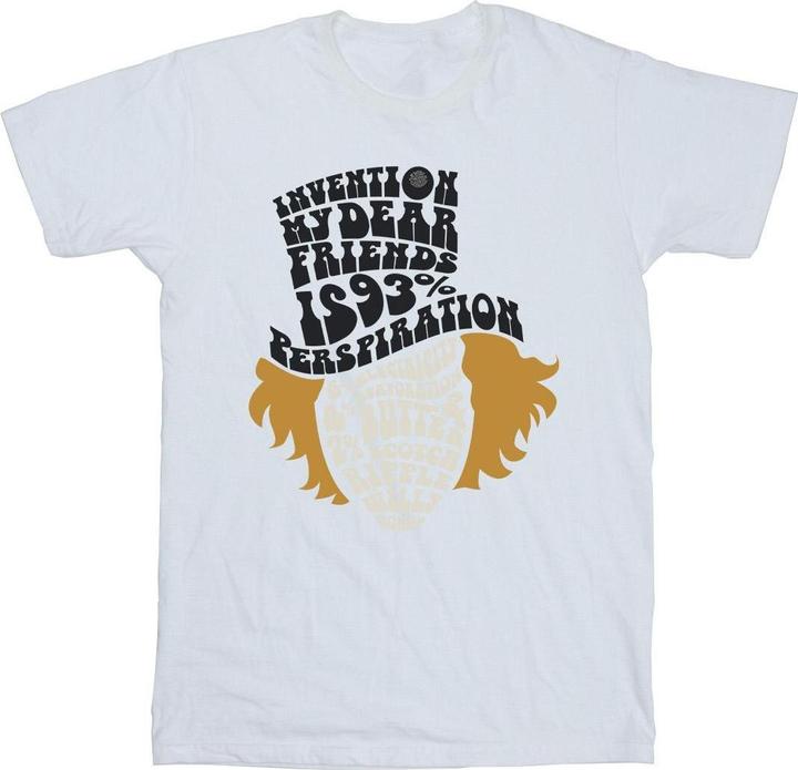 Immagine prodotto Willy Wonka & the Chocolate Factory Willy Wonka Typed Head Maglietta Uomo (3XL)