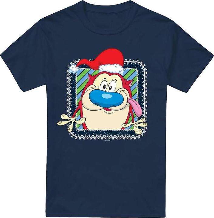 Produktbild Ren & Stimpy Festive TShirt weihnachtliches Design (XXL)