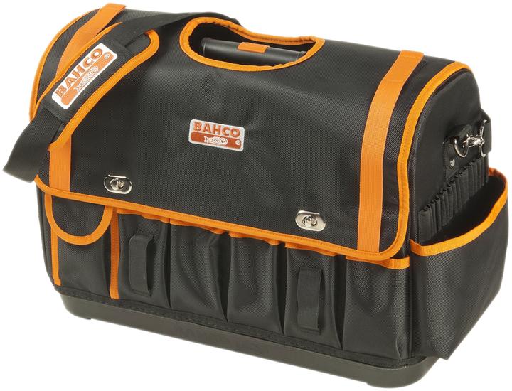 Bahco Open deluxe fabric tool bag with fixed base, 32 l, 365 mm × 225 mm × 480 mm (1 Piece)