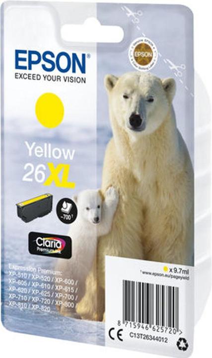 Produktbild Epson Claria Premium Ink Yellow 26xl (Y)