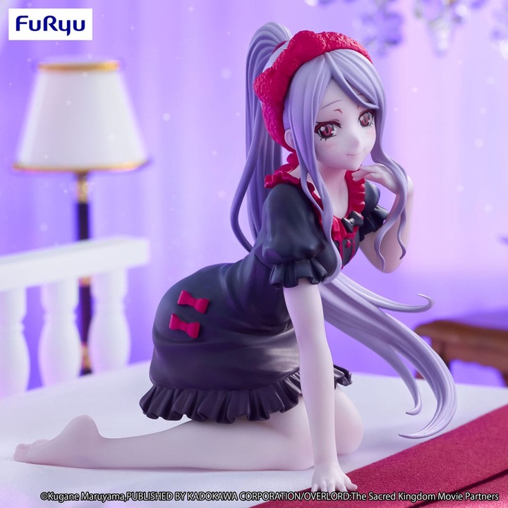 Actual product image Furyu Overlord Noodle Stopper PVC Statue Shalltear Loungewear Ver. 9 cm