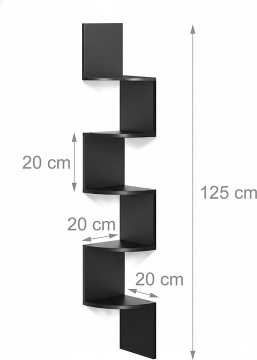 Image du produit Relaxdays étagère angle (20 x 20 x 125 cm)