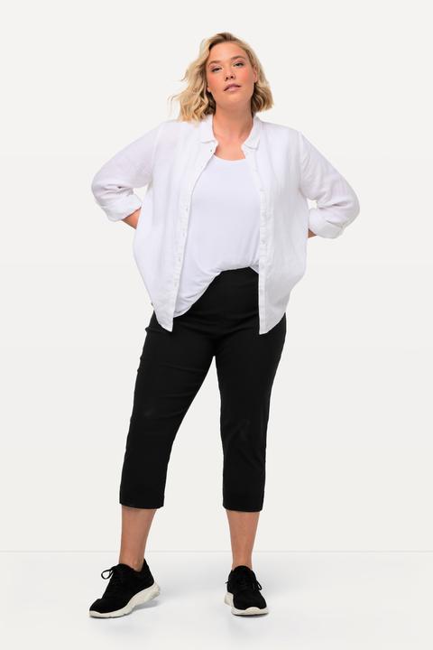 Immagine prodotto Ulla Popken Pantaloni di bengalina elasticizzata, lunghi fino al polpaccio, con cintura elastica (56)