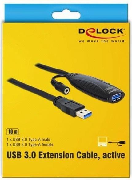 Produktbild Delock Aktives USB 3.0 Verlängerungskabel (10 m, USB 3.0)