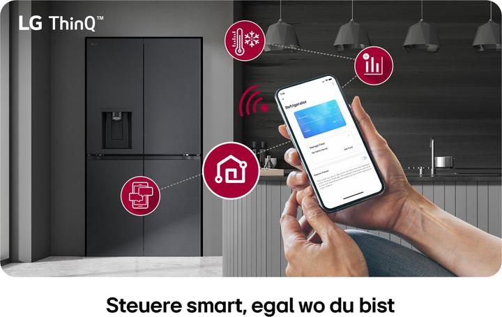 Produktbild LG Multi-Door GML960EVBE 367L/274L bk E (Speditionsversand) (641 l)