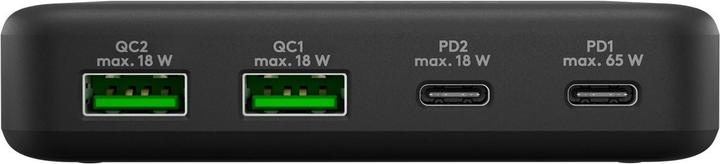 Produktbild Goobay USB-C PD GaN Multiport-Tischladegerät 65 W schwarz (65 W, 4 Ports)