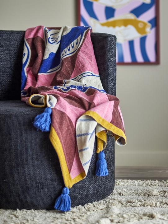 Actual product image Bloomingville - Remy Throw - Multi - Recycled Cotton (160 x 130 cm)