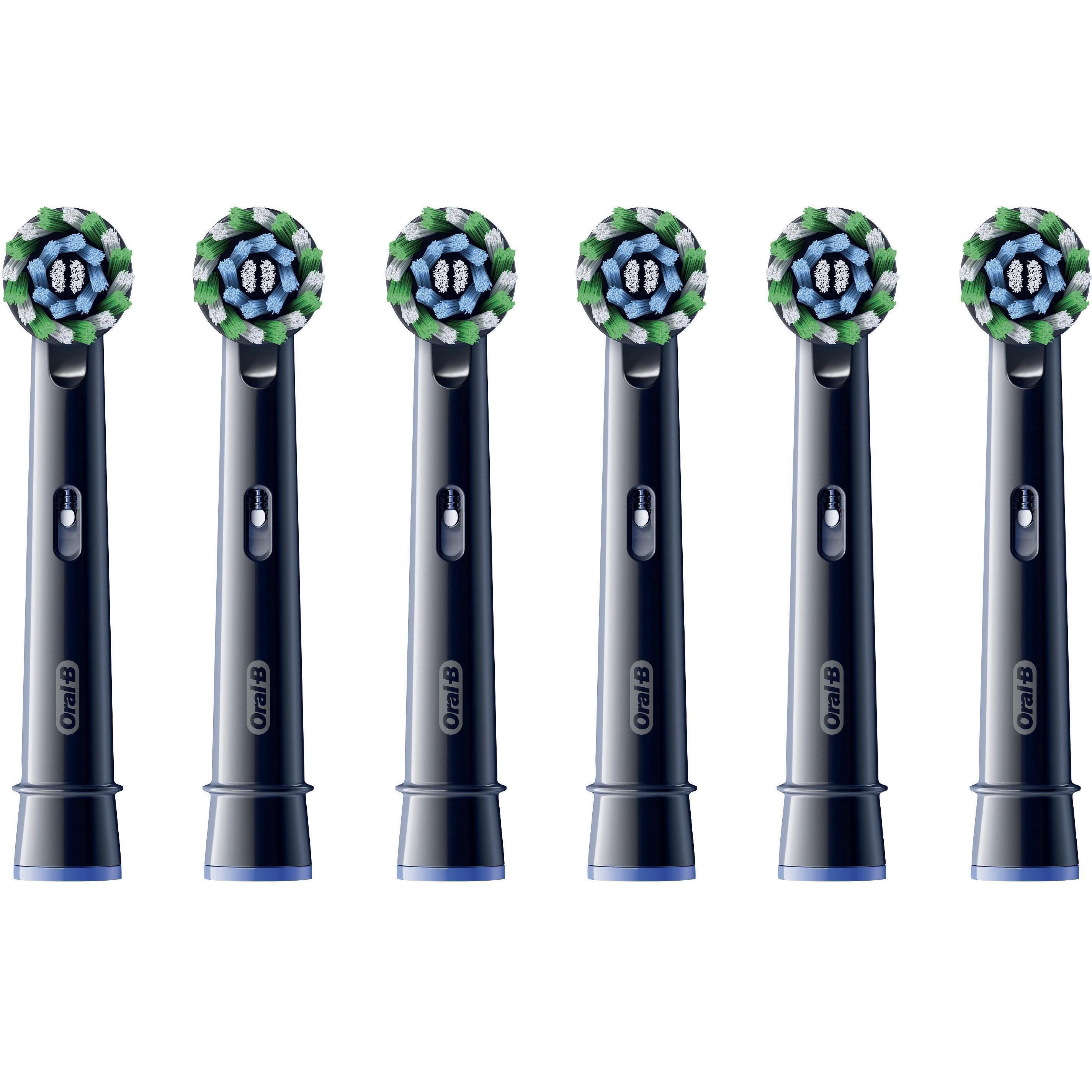 Oral-B Schwarz Zahnbürstenkopf, Procrossaction (6X)