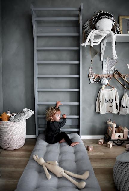 Actual product image Fitwood TAIMI Mini Sprossenwand Grau