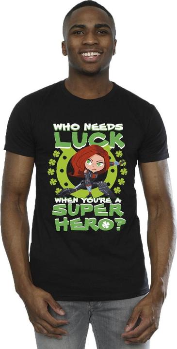 Produktbild St Patrick's Day Black Widow Luck TShirt (M)