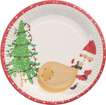 Actual product image Papstar Teller Lutins de Noel (10x)