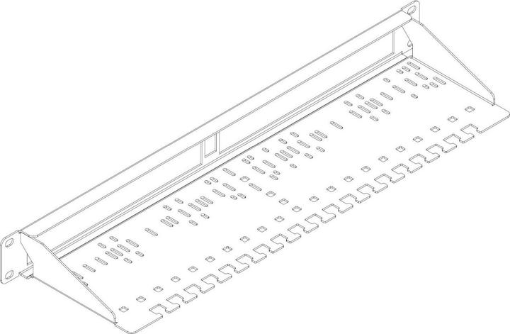 Actual product image Allnet Switch accessories unmanaged 4 port Gigabit LT-PoE 90W 19" 1U patch panel (4 ports)