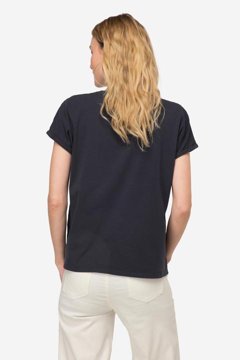 Actual product image Laurasøn Oversized dove pattern V-neck T-shirt (M)