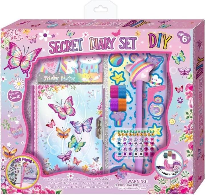 Image du produit Pulio Pecoware Tagebuch mit Reissverschluss - Schmetterlinge