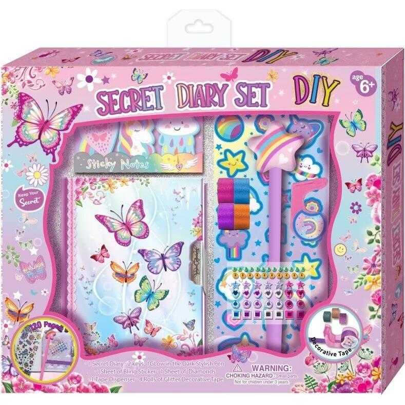 Pulio, Quaderni + Bloc Notes, Pecoware Tagebuch Mit Reissverschluss - Schmetterlinge