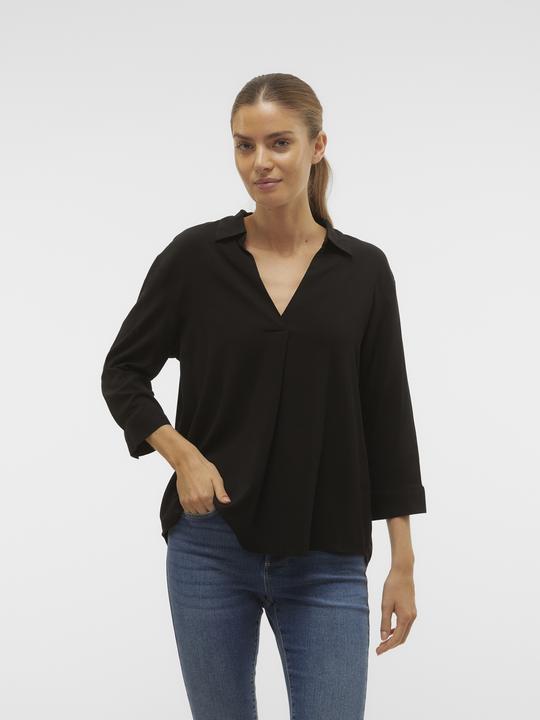 Produktbild Vero Moda Normal geschnitten V-Ausschnitt Tief angesetzte Schulter Top Bluse (XS)