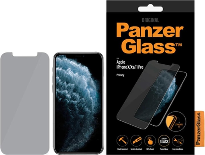 Actual product image PanzerGlass Privacy (1 Piece, Apple iPhone XS, Apple iPhone 11 Pro, Apple iPhone X)