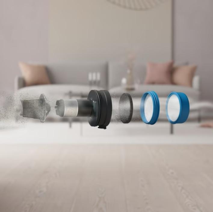 Actual product image Electrolux EP71HB14UV Stick Vacuum Cleaner/Electric Broom Battery Dry Bagless 0.3 l 57 W Cream 4 Ah