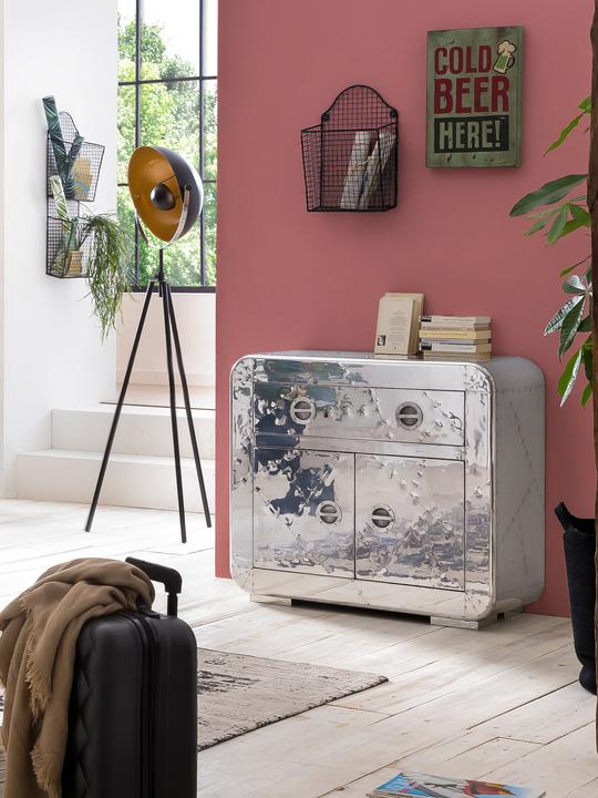 Image du produit SIT Möbel Commode Aero argent (80 x 90 x 40 cm)
