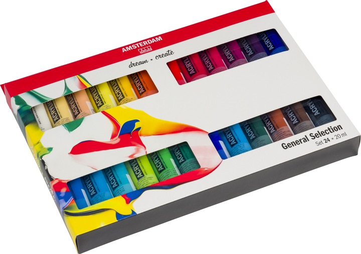 Produktbild Amsterdam Acrylfarbe Set (Mehrfarbig, 480 ml)