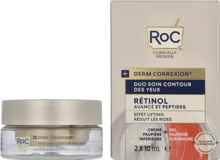Produktbild Roc Derm Correxion Dual Eye Cream 2-in-1 Eye Duo for Visible Eye Lift Dark Circle & Puffiness Reduct (20 ml)