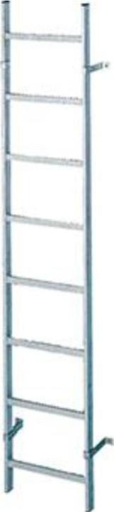 Zarges Shaft ladder galvanised 6 rungs LW400 mm (168 cm)