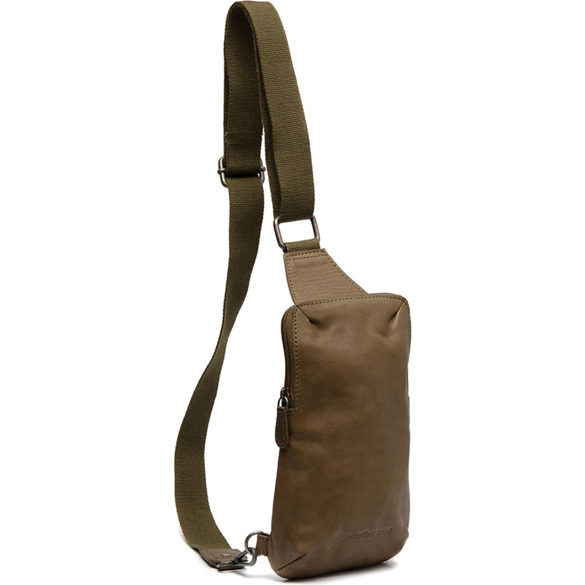 The Chesterfield Brand, Handtasche, Cambridge Mini Bag Umhängetasche Leder 12 cm, Grün