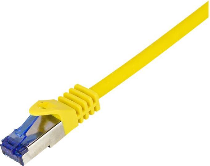 Actual product image LogiLink Patch cable Ultraflex, Cat.6A, S/FTP, 2.0 m, yellow withCat.7 raw cable, extra flexible & soft cable (S/FTP, CAT6a, 2 m)