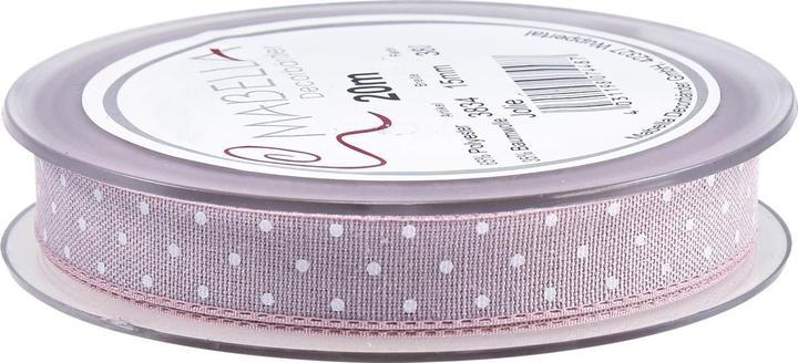 Produktbild Mabella Geschenkband mit weissen Punkten für Dekoration und Geschenkverpackung