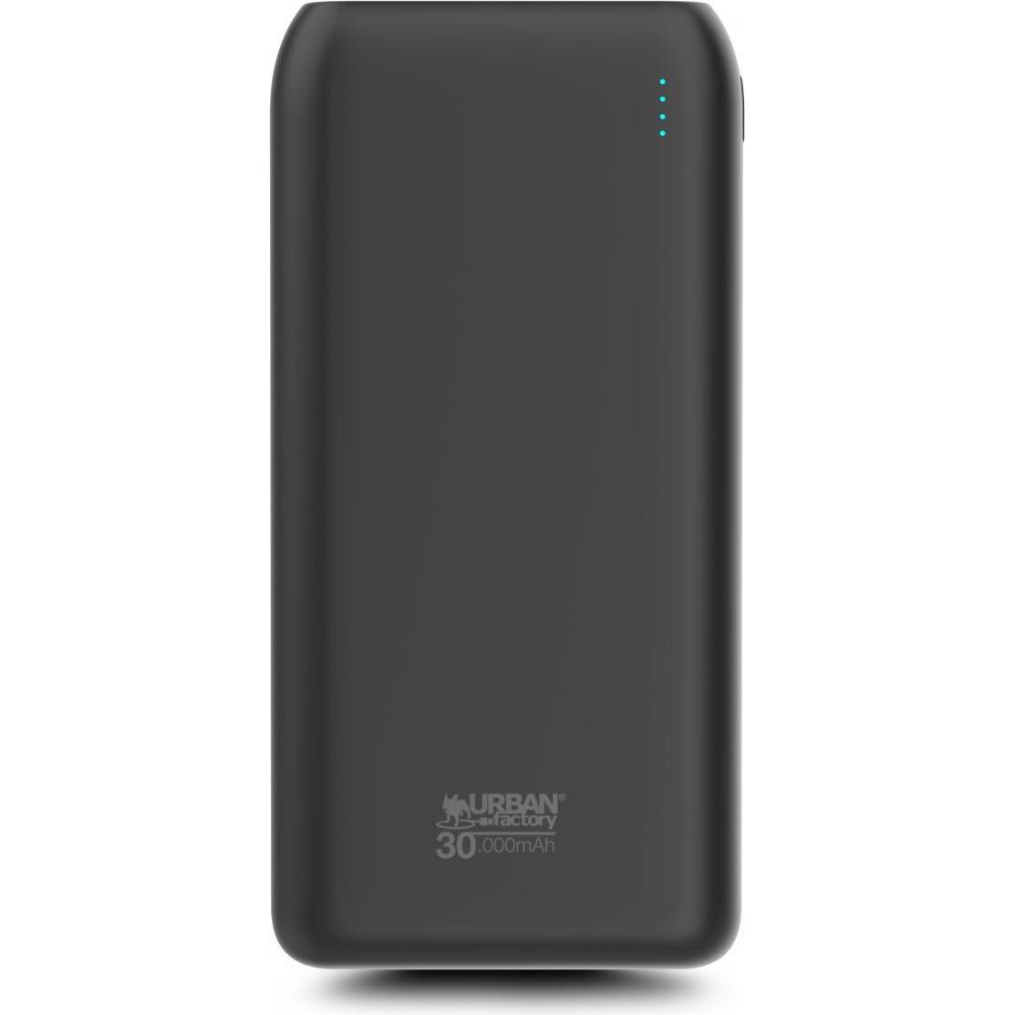 Urban Factory USB-C / USB-A POWERBANK 5000MAH (30000 mAh, 111 Wh), Powerbank, Schwarz