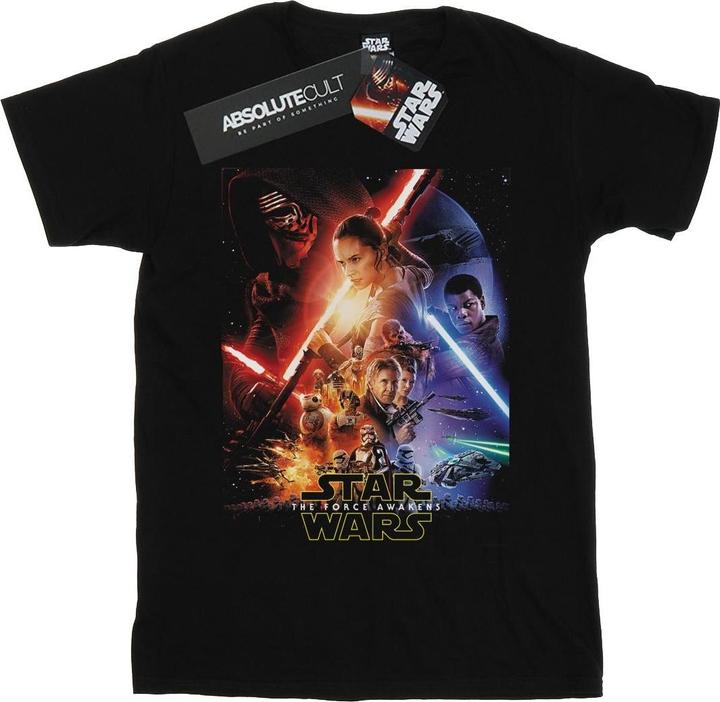 Produktbild Star Wars Force Awakens Poster TShirt Jungen (152, 158)