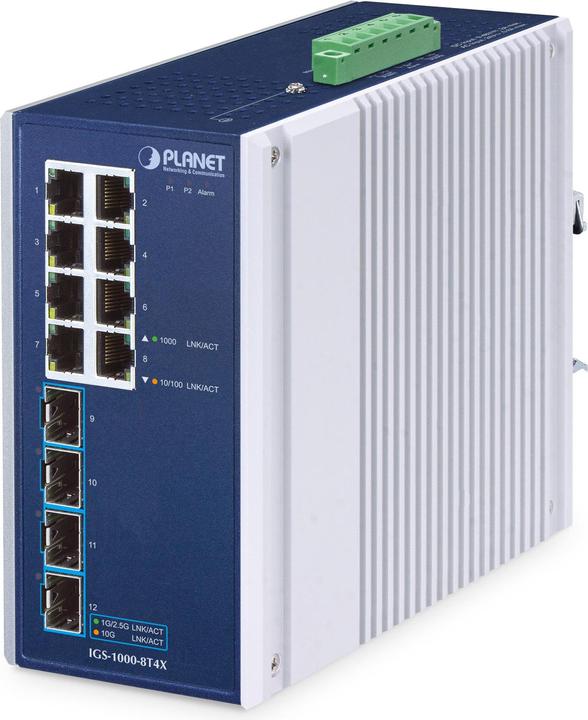 Produktbild Planet IP30 Industrial 8-Port (12 Ports)