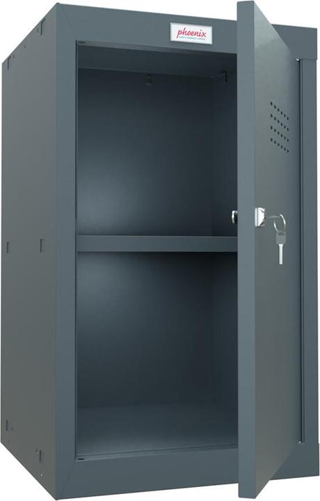 Productafbeelding Phoenix CL0644AAK Kubuskast medium 2 antraciet met sleutelslot B x H D 400 (87 l)