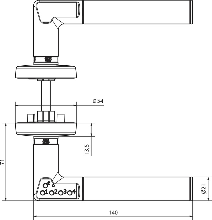 Actual product image effeff Code Handle