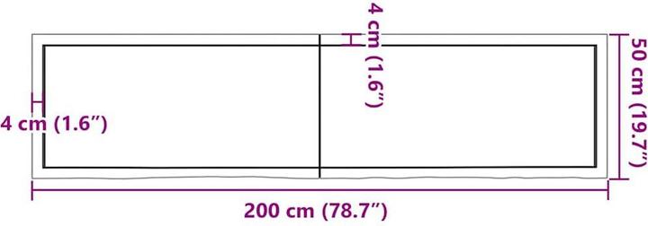 Immagine prodotto vidaXL Saba (200 x 50 x 6 cm)