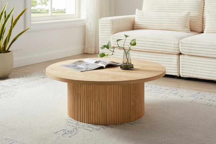Image du produit SIT Möbel Table basse Ø 85 cm naturel en bois clair, avec