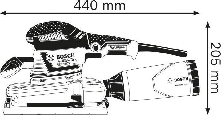 Immagine prodotto Bosch Professional Gss 280 Ave (Levigatrice orbitale, 350 W)