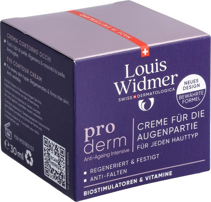 Image du produit Widmer Louis Proderm Creme für die Augenpartie parfumiert 30 ml (Crème pour les yeux, 30 ml, Jour + nuit)