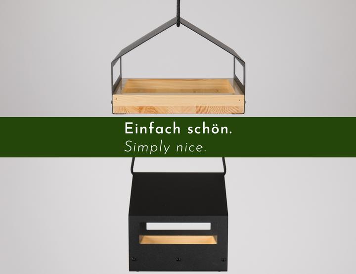 Produktbild Wondermake Design-Vogelfutterhaus "cibarium3", Edelstahl/Kiefer