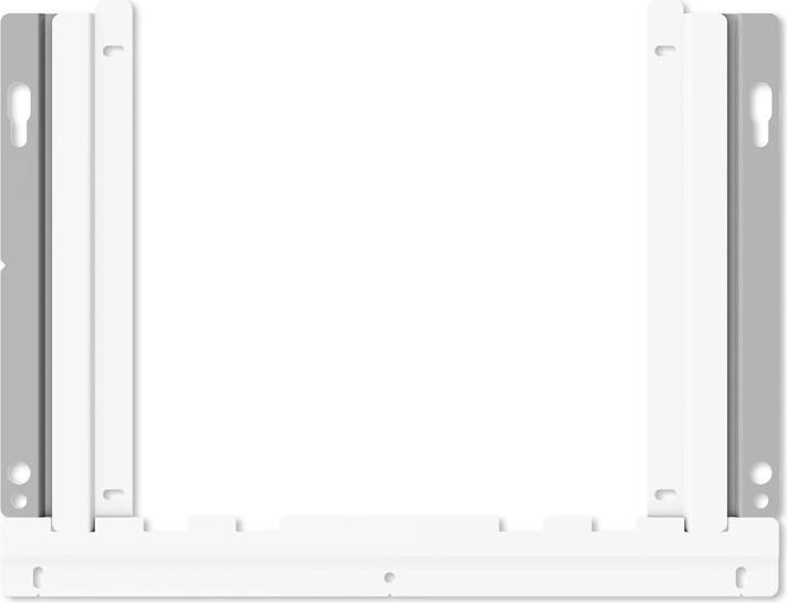 Produktbild SMS Slim Fixed - Befestigungskit (Wandbefestigung) für LCD-Display - weiss, Silber -
