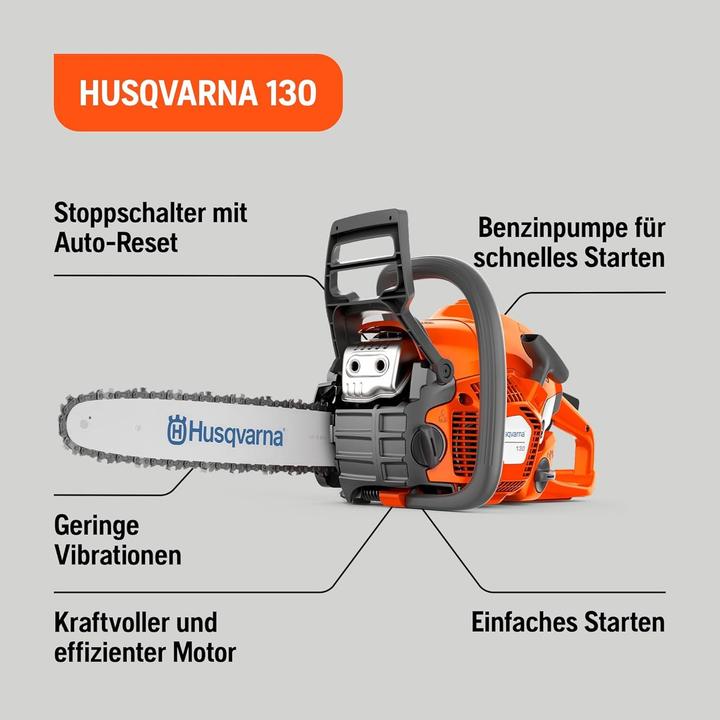 Image du produit Husqvarna Tronçonneuse 130 (Scie à chaîne à essence)