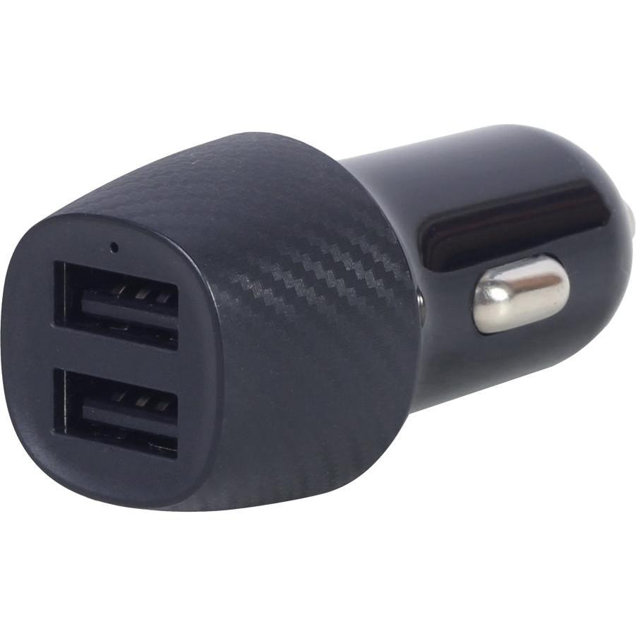 Gembird TA-U2C48A-CAR-01 Ladegerät für Mobilgeräte, Auto Adapter, Schwarz