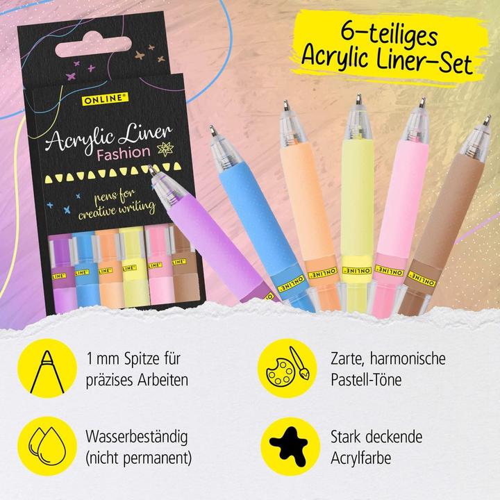 Immagine prodotto Online Acryl Liner Fashion 6 Stück (6x)