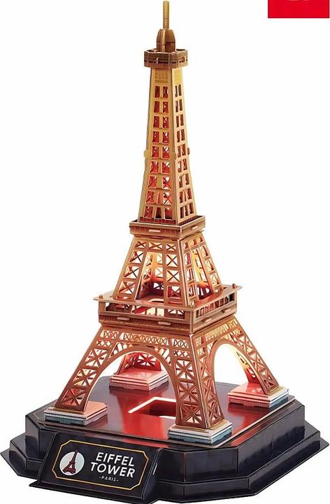 Actual product image Cubicfun 3DEiffel Tower LED (51 pieces)